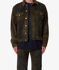 SL3 Suede Jacket - Olive/Black
